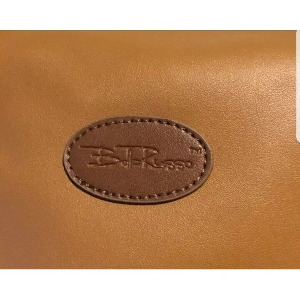Bella Russo Brown Faux Leather Satchel Overnight Bag 19x10x7 Duffle,Travel,